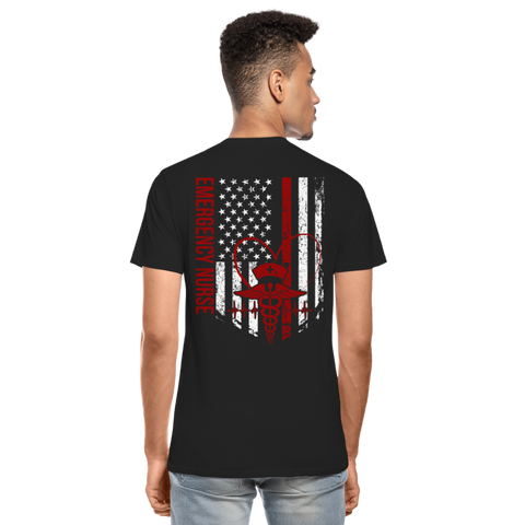 Emergency Nurse Flag Men’s Premium Organic T-Shirt (CK4126) - black
