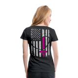 Nurse Flag Women’s Premium T-Shirt  (CK1818) updated - black