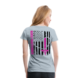 Heather Nurse Practitioner Women’s Premium T-Shirt - heather ice blue