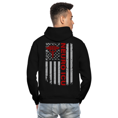 Neuro ICU Gildan Heavy Blend Adult Hoodie - black