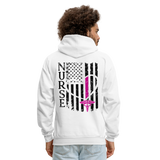 Nurse Flag Pullover Men's Hoodie (CK1389) - white