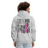 Nurse Flag Pullover Men's Hoodie (CK1389) - ash 