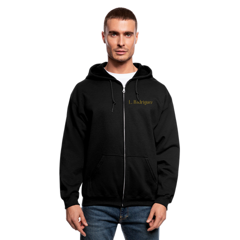 2604093757 Men's Zip Hoodie - black