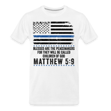 Blessed Are The Peacemakers Matthew 5:9 Men's Premium T-Shirt (CK1843) - white