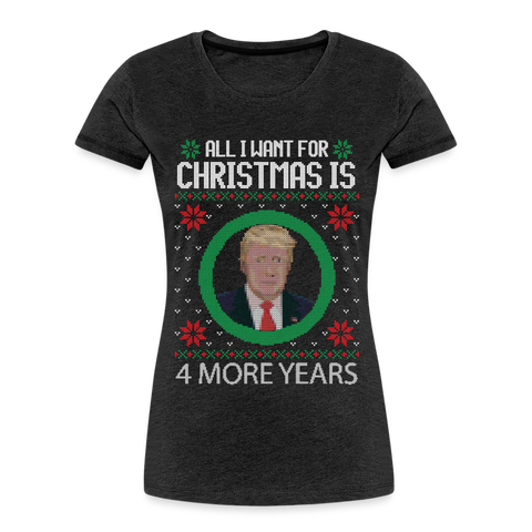 Trump Ugly T-Shirt Women's Organic Premium T-Shirt (CK1676) - charcoal grey