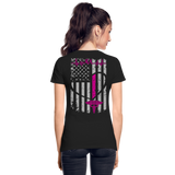 Medical Assistant Flag  Women’s Premium Organic T-Shirt (CK1245) Updated++ - black