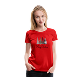 Merry Christmas Trees Women’s Premium T-Shirt (CK5001) - red