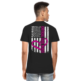 Critical Care Nurse Men's Organic Premium T-Shirt (CK1837)+ - black