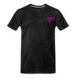 Critical Care Nurse Men's Organic Premium T-Shirt (CK1837)+ - charcoal grey