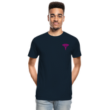 Critical Care Nurse Men's Organic Premium T-Shirt (CK1837)+ - deep navy