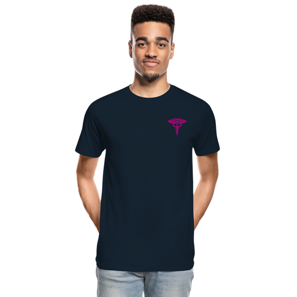 Critical Care Nurse Men's Organic Premium T-Shirt (CK1837)+ - deep navy