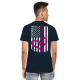 Critical Care Nurse Men's Organic Premium T-Shirt (CK1837)+ - deep navy
