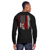 Emergency Nurse RN Flag Men's Long Sleeve T-Shirt (CK4126) - black