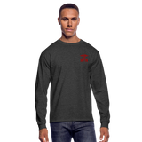 Emergency Nurse RN Flag Men's Long Sleeve T-Shirt (CK4126) - heather black