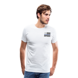 Favorite Police Officer Calls Me Dad Back The Blue Men's Premium T-Shirt (CK4139) - white