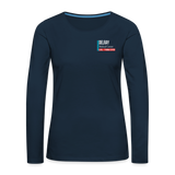 Delray Resus Navy Women's Premium Long Sleeve T-Shirt - deep navy