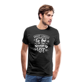 Most Likely to be on the Naughty List Men's Premium T-Shirt  (CK-0001) - black