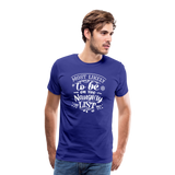 Most Likely to be on the Naughty List Men's Premium T-Shirt  (CK-0001) - royal blue