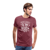 Most Likely to be on the Naughty List Men's Premium T-Shirt  (CK-0001) - heather burgundy