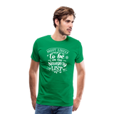 Most Likely to be on the Naughty List Men's Premium T-Shirt  (CK-0001) - kelly green