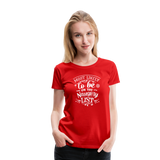 Most Likely to be on the Naughty List Women’s Premium T-Shirt (CK-0001) - red