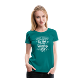 Most Likely to be on the Naughty List Women’s Premium T-Shirt (CK-0001) - teal