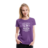 Most Likely to be on the Naughty List Women’s Premium T-Shirt (CK-0001) - purple