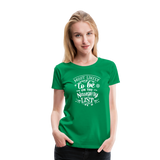 Most Likely to be on the Naughty List Women’s Premium T-Shirt (CK-0001) - kelly green