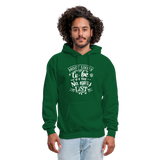 Most Likely to be on the Naughty List Men's Hoodie (CK-0001) - forest green