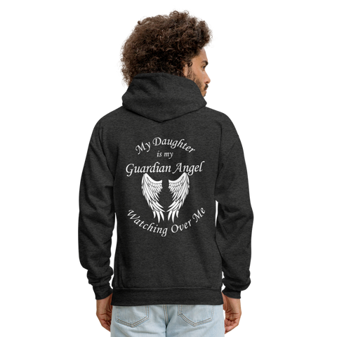 Daughter Guardian Angel Adult Hoodie (CK3553) - charcoal grey