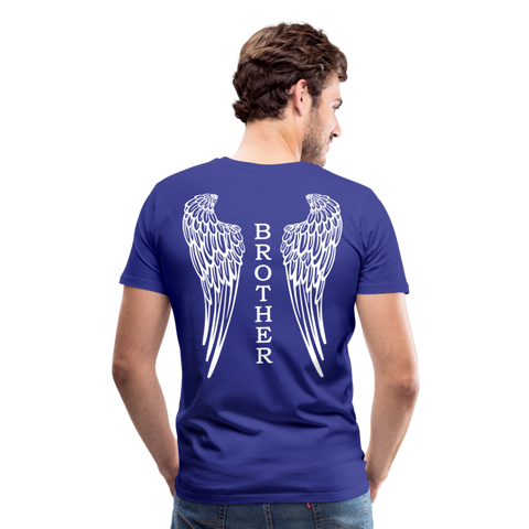 Brother Long Angel Wings Men's Premium T-Shirt - royal blue
