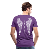 Brother Long Angel Wings Men's Premium T-Shirt - purple