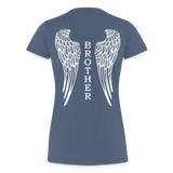 Brother Long Wings Women’s Premium T-Shirt - heather blue