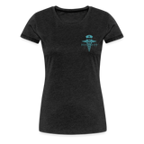 Nurse Flag Women’s Premium T-Shirt (CK4119) - charcoal grey