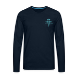 Nurse Flag Men's Premium Long Sleeve T-Shirt (CK4119) - deep navy