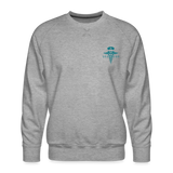 Nurse Flag Men’s Premium Sweatshirt (CK4119) - heather grey