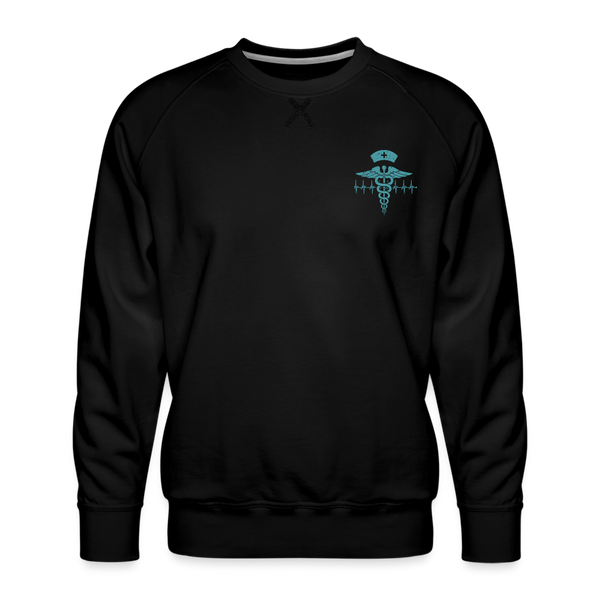 Nurse Flag Men’s Premium Sweatshirt (CK4119) - black