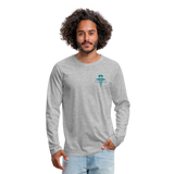 Nurse Flag Men's Premium Long Sleeve T-Shirt (CK4119) - heather gray
