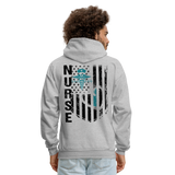 Nurse Flag Men's Hoodie (CK4119) - heather gray