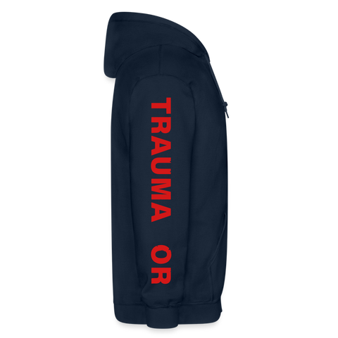 Trauma OR Gildan Heavy Blend Adult Zip Hoodie - navy