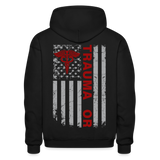 TRAUMA OR Gildan Heavy Blend Adult Hoodie - black