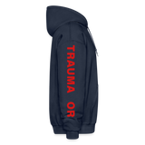 TRAUMA OR Gildan Heavy Blend Adult Hoodie - navy