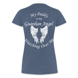 Daddy Guardian Angel Women’s Premium T-Shirt (CK3547) - heather blue