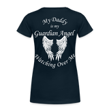Daddy Guardian Angel Women’s Premium T-Shirt (CK3547) - deep navy