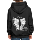 Papa Guardian Angel Kids‘ Premium Hoodie - black