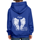Papa Guardian Angel Kids‘ Premium Hoodie - royal blue