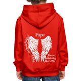 Papa Guardian Angel Kids‘ Premium Hoodie - red