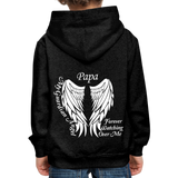 Papa Guardian Angel Kids‘ Premium Hoodie - charcoal grey