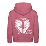 Papa Guardian Angel Kids‘ Premium Hoodie - mauve