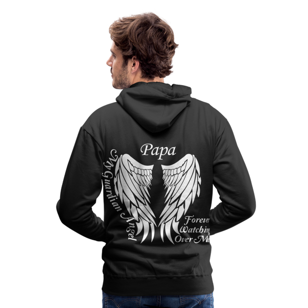 Papa Guardian Angel Men’s Premium Hoodie - black